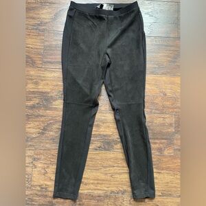 NWT Black Suede Leggings